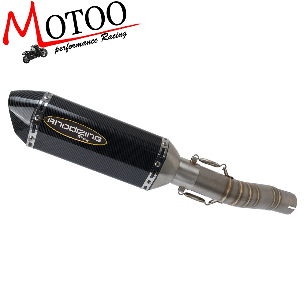 Motorcycle Exhaust System Slip On Middle Pipe Link Muffler For SUZUKI GSXR1000 GSX R 1000 2005