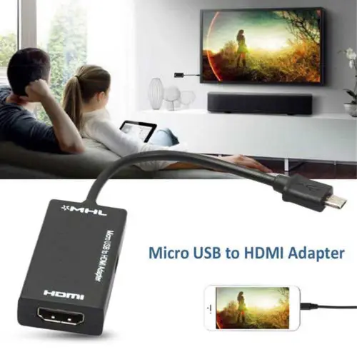 Micro USB к HDMI адаптер HDTV 1080P HDMI Мужской к VGA Женский адаптер кабель 20A01