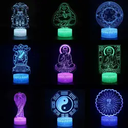 Party Decoration 3d Led Lamp Christmas Decorative Lights Lovely Cartoon Children's Toys Remote Touch Switch Letter Light