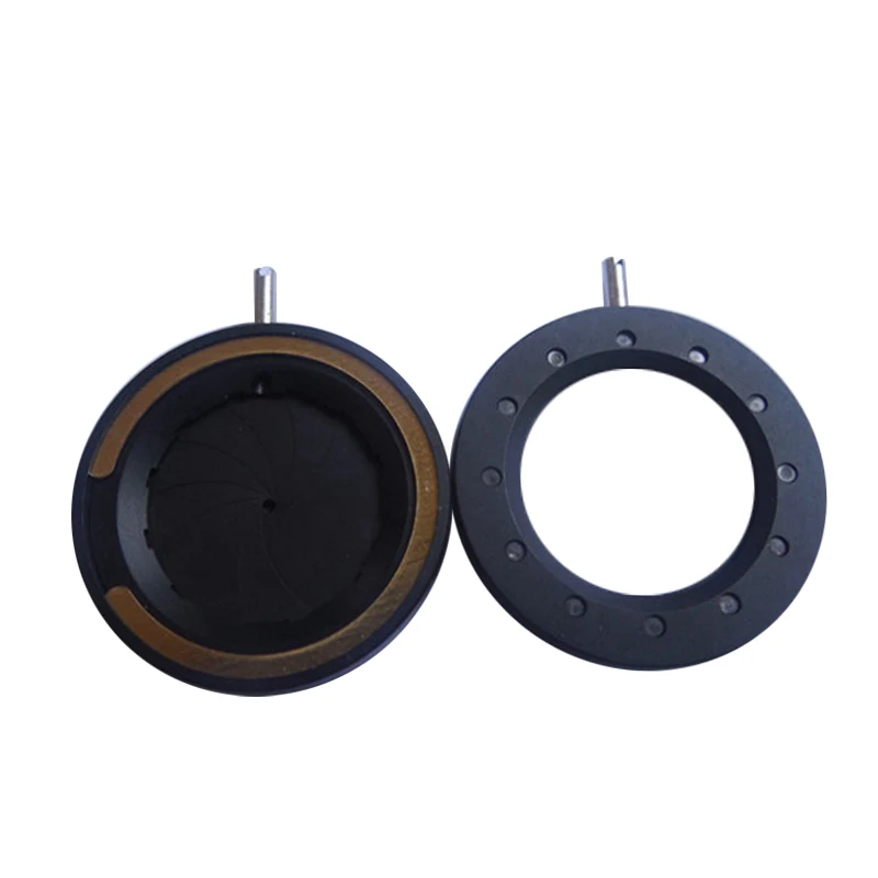 1.2-18 mm Adjustable Aperture Diameter Zoom Iris Diaphragm Aperture Condenser for Microscope Camera Lens Optical Instrument