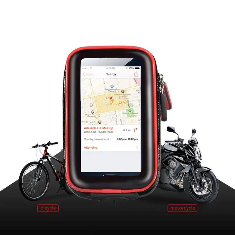 

New Motorcycle Bag Motobike Phone Holder Support Biker Bicycle Cycling Waterproof Bags & Luggage For IPhone X 8 7 6 6s Plus