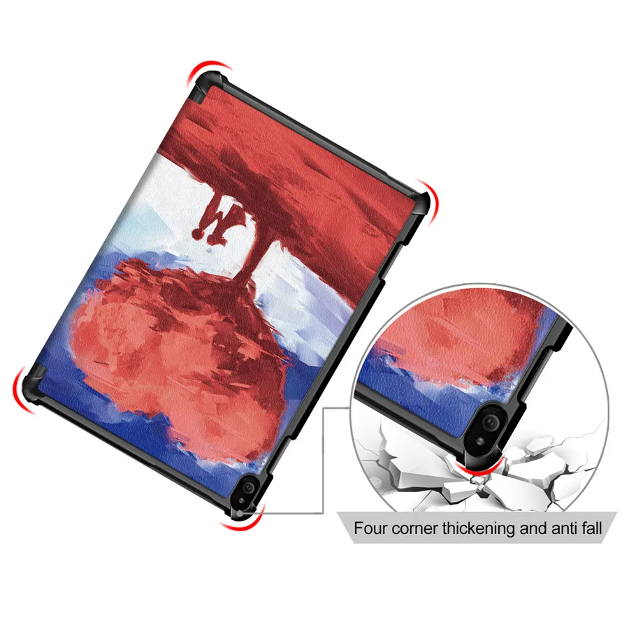 Чехол для Lenovo Tab P10 10 Smart Cover Funda TB X705L X705F 1 &quotПланшет ультра тонкий магнитный 3