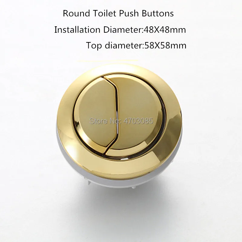 

Top diameter 58mm Round toilet dual push button,Installation Diameter 48mm toilet push button,Toilet water tank Push Buttton