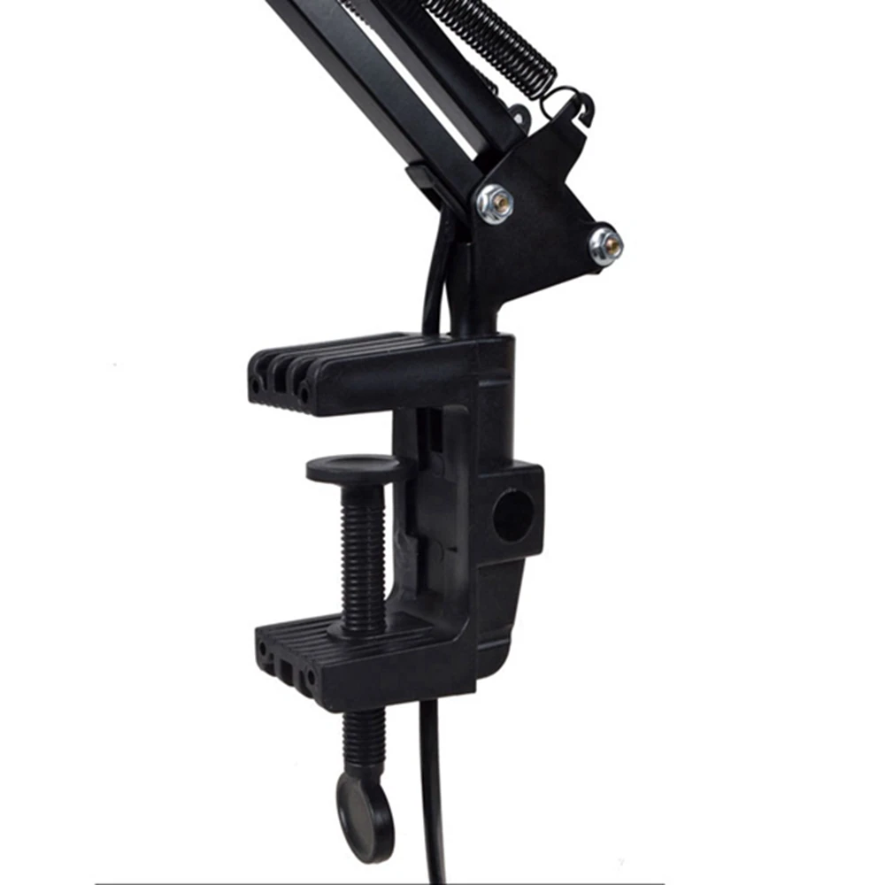  Flexible Swing Arm Clamp Mount Lamp Office Studio Home E27/E26 Table Black Desk Light AC85-265V - 33007120658