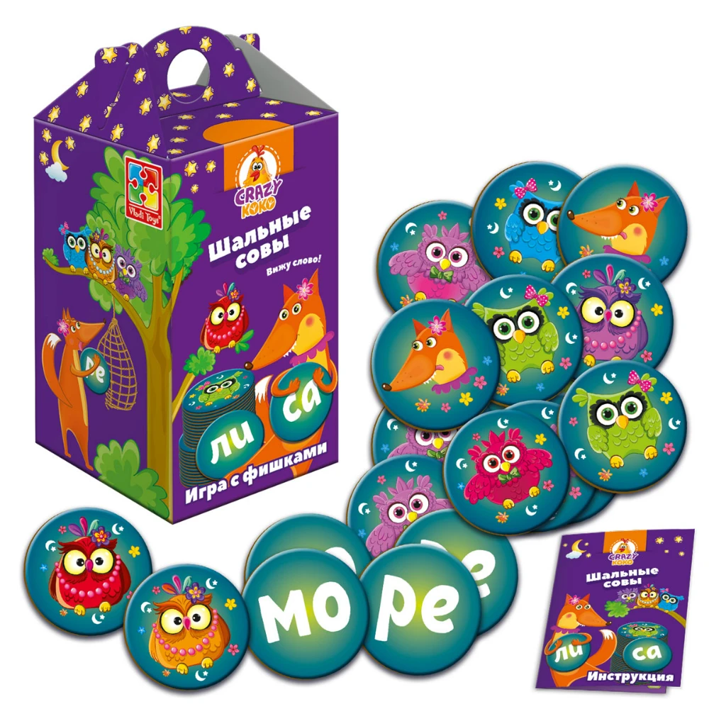 Игра настольная Vladi Toys &quotШальные совы&quot|Карточные игры| |