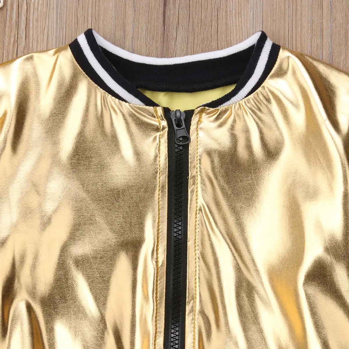 baby girl metallic jacket