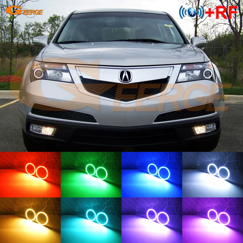 

For Acura MDX 2007 2008 2009 2010 2011 2012 2013 RF Bluetooth Controller Multi-Color Ultra bright RGB LED Angel Eyes kit
