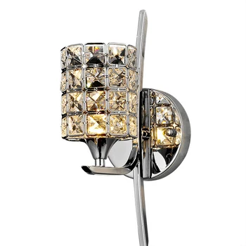 

Modern Crystal Wall Lamp Sconce E27 Bed Room Stairs Aisle Chandelier Wall Light Fixture Shade For Home Decor Luminaire