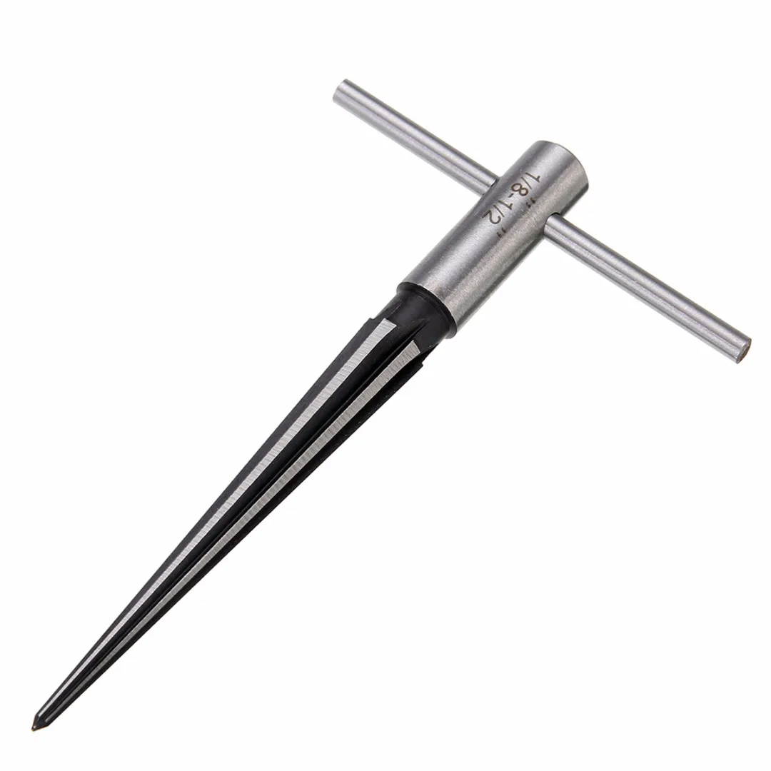 1pc T Handle Tapered Reamer Set Bridge Pin Pipe Joint Mill Ream Tool 1//8-1//2