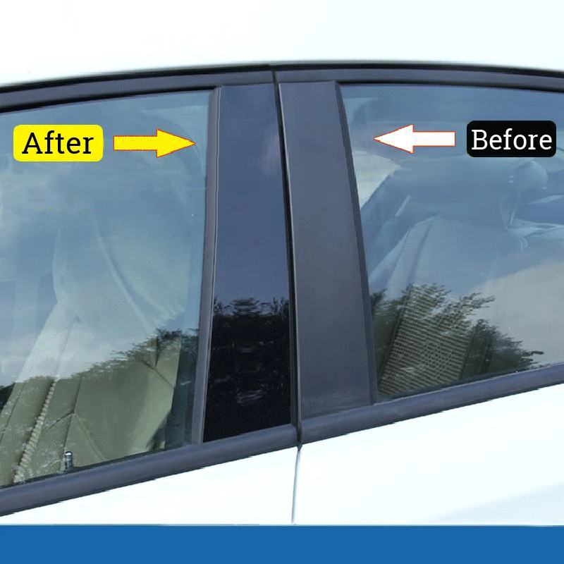 

10pcs/Set For Mazda Maz/da 3 Axela 2014 2015 2016 2017 Car Window Pillar Post Covers Trim Sticker External Accessories