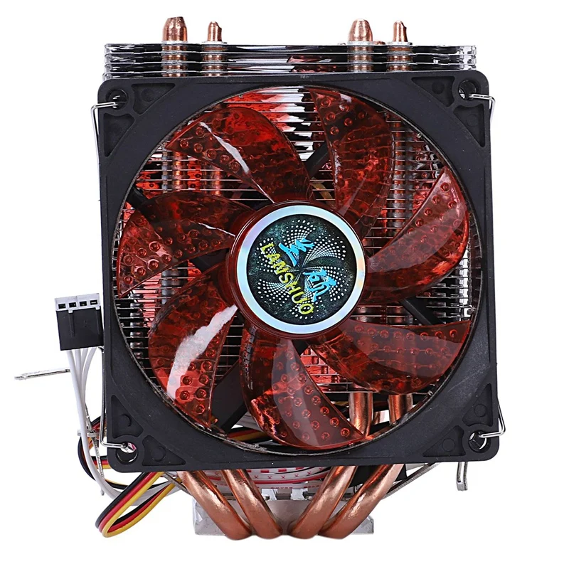 

Lanshuo 4 Heat Pipe 3 Wire With Light Three Fan Cpu Fan Radiator Cooler Heat Sink For Intel Lga 1155/1156/1366 Cooler Heat Sin