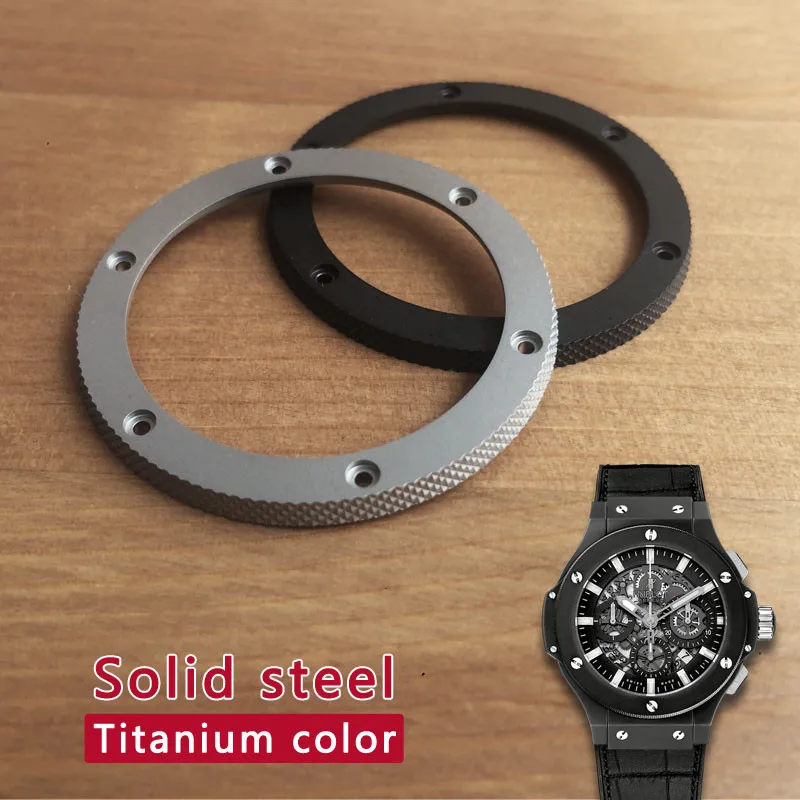 Матовые стальные вставки для часов HUB Hublot Big Bang 44 мм автоматические мужские детали