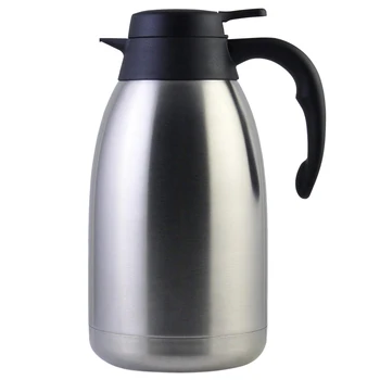 

68 Oz Stainless Steel Thermal Coffee Carafe/Double Walled Vacuum Thermos / 12 Hour Heat Retention / 2 Litre-HOT