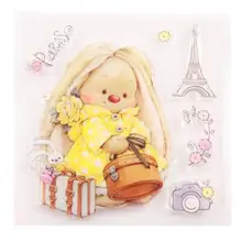 Selos de Silicone Transparente Clara Selos Menina Dos Desenhos Animados para Scrapbooking DIY(China)