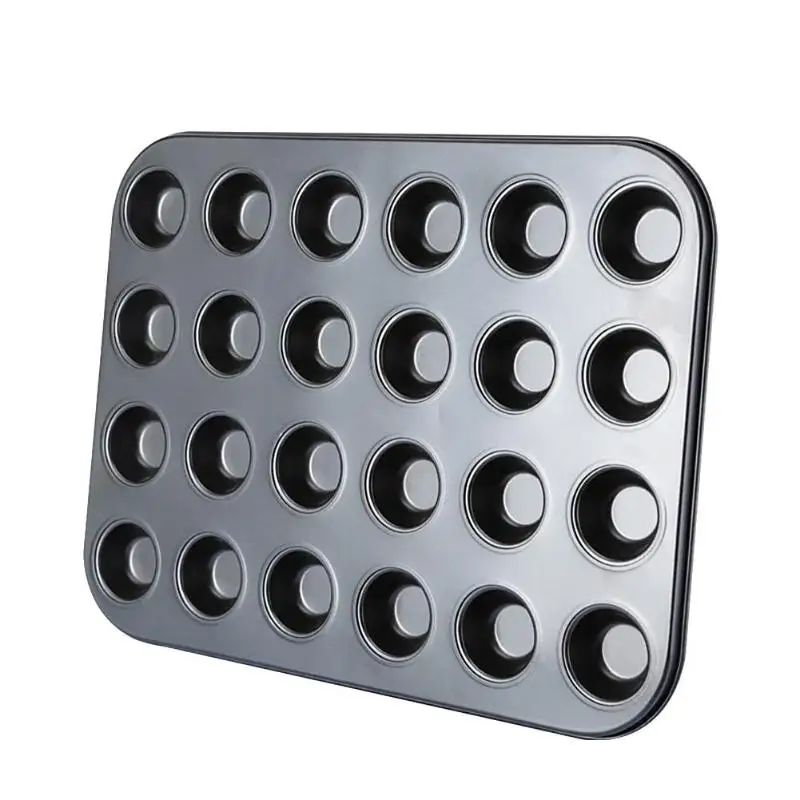 

24 Cups Mini Muffin Cupcake Baking Mold Non Stick Baking Pan Tray Bakeware Tools