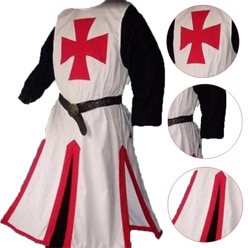 2018 Medieval Period Knight Costumes OverCoats Sleeveless Medieval ...