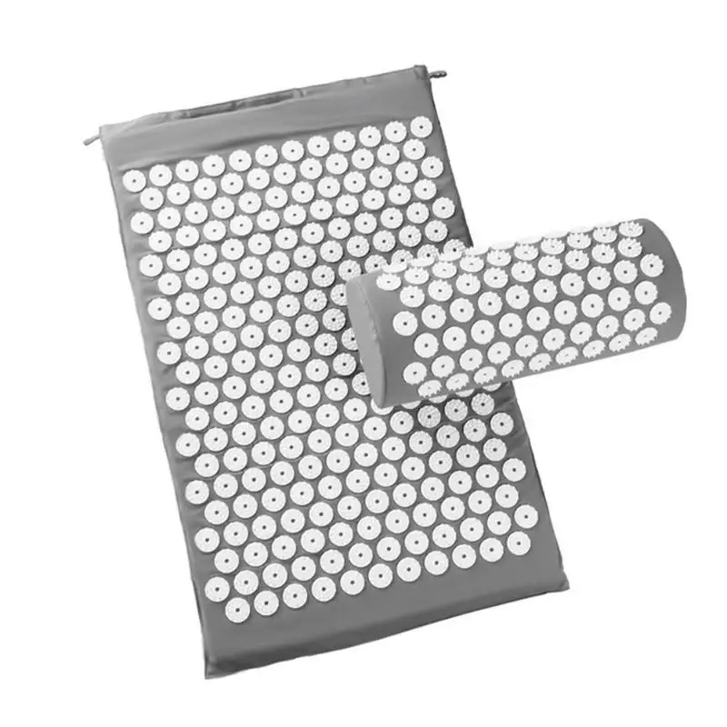 Yoga Massager Cushion Acupuncture Sets Back Pain Relieve Stress Mat With Pillow Indoor Spike Massage and Relaxation Yoga Massager Cushion Acupuncture Sets Back Pain Relieve Stress Mat With Pillow Indoor Spike Massage and Relaxation