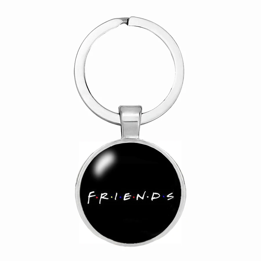

Hot 18 styles Friends TV Show jewelry Central Perk Coffee Time Key Ring car KeyChain For good friend's Children's Christmas gift