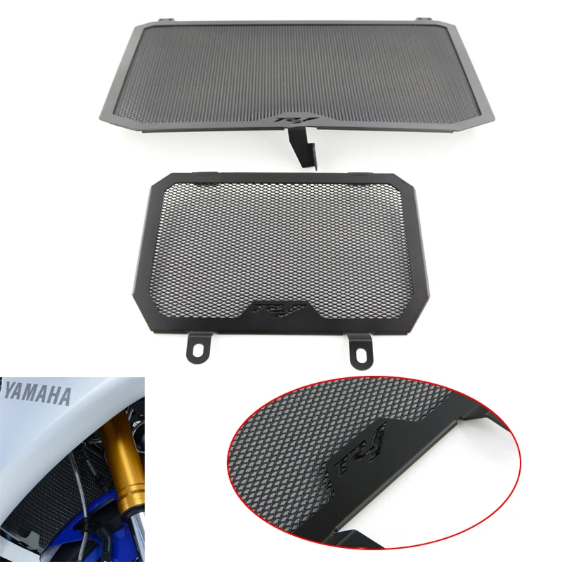 

For YAMAHA YZF-R1 R1M 2015 2016 2017 Motorcycle Radiator Guard Covers Grill Oil Cooler Covers Cooler Guard Aluminum Black