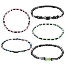 Браслет из гематита магнитная здравоохранения стимулирование акупунктурных точек бисером Браслеты