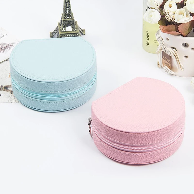 Fashion Women Makeup Organizer Travel Jewelry Box Girl Beauty Necklace Earring Stud Collection Case With Mirror Gear Accessories Fashion Women Makeup Organizer Travel Jewelry Box Girl Beauty Necklace Earring Stud Collection Case With Mirror Gear Accessories