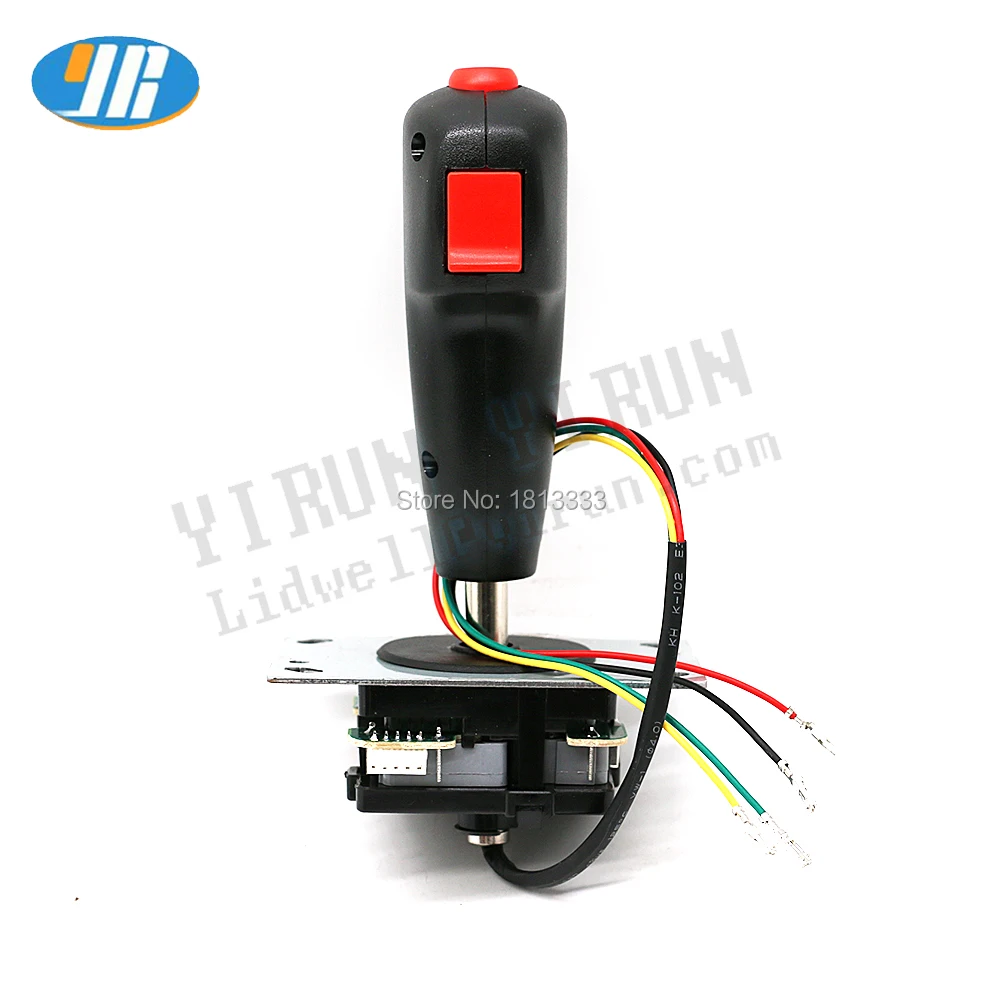 Flight Stick Vibration Trigger Joystick, Red Top Fire Button, Way