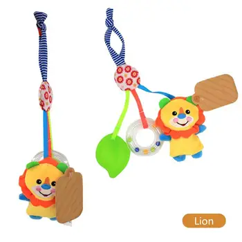

Baby Stroller Pram Rubber Ring Shake Rattle Small Musical Crib Hanger Ring Rattle Music Bed Hanging Toys for Boy Girls