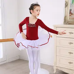 2019 Балетное платье для девочек гимнастическое трико для девочек Детская танцевальная одежда костюмы балетная одежда балетное трико этап