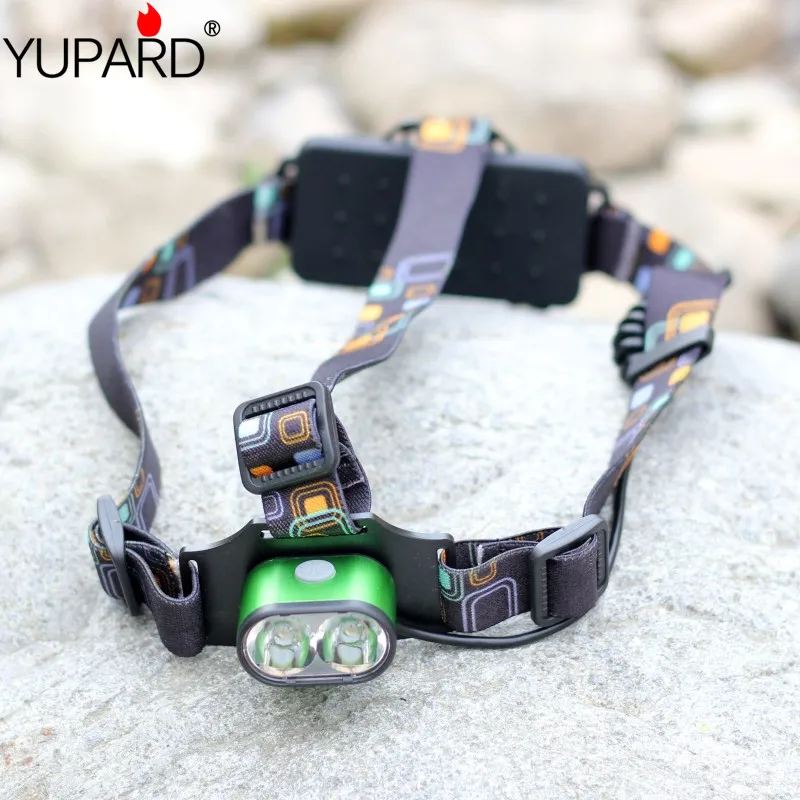 Налобный фонарь yupard T6 светодиодный 2 хxm l яркий светильник с аккумулятором 18650 и