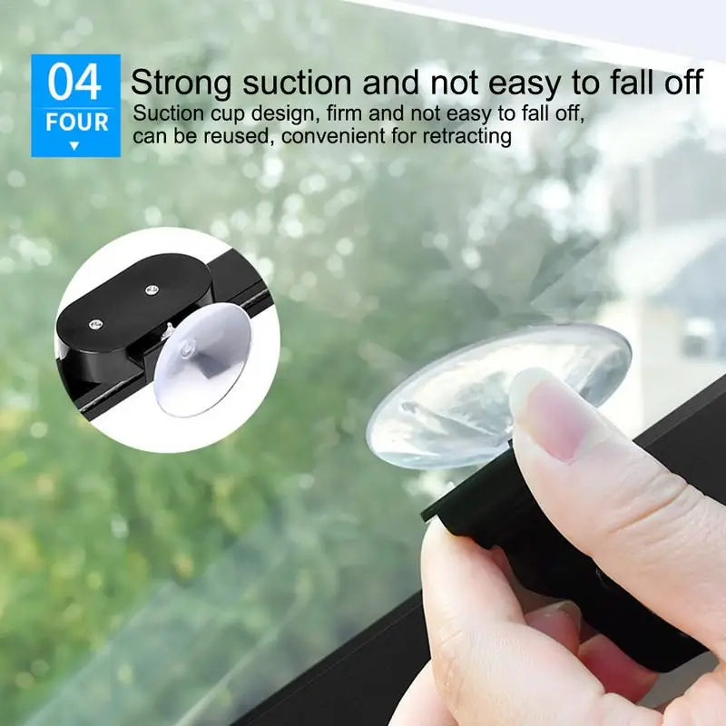 

Car Accessories. Automobile Automatic Telescopic Folding Sunscreen And Heat Insulation Sunshade Strong Reflective Aluminum