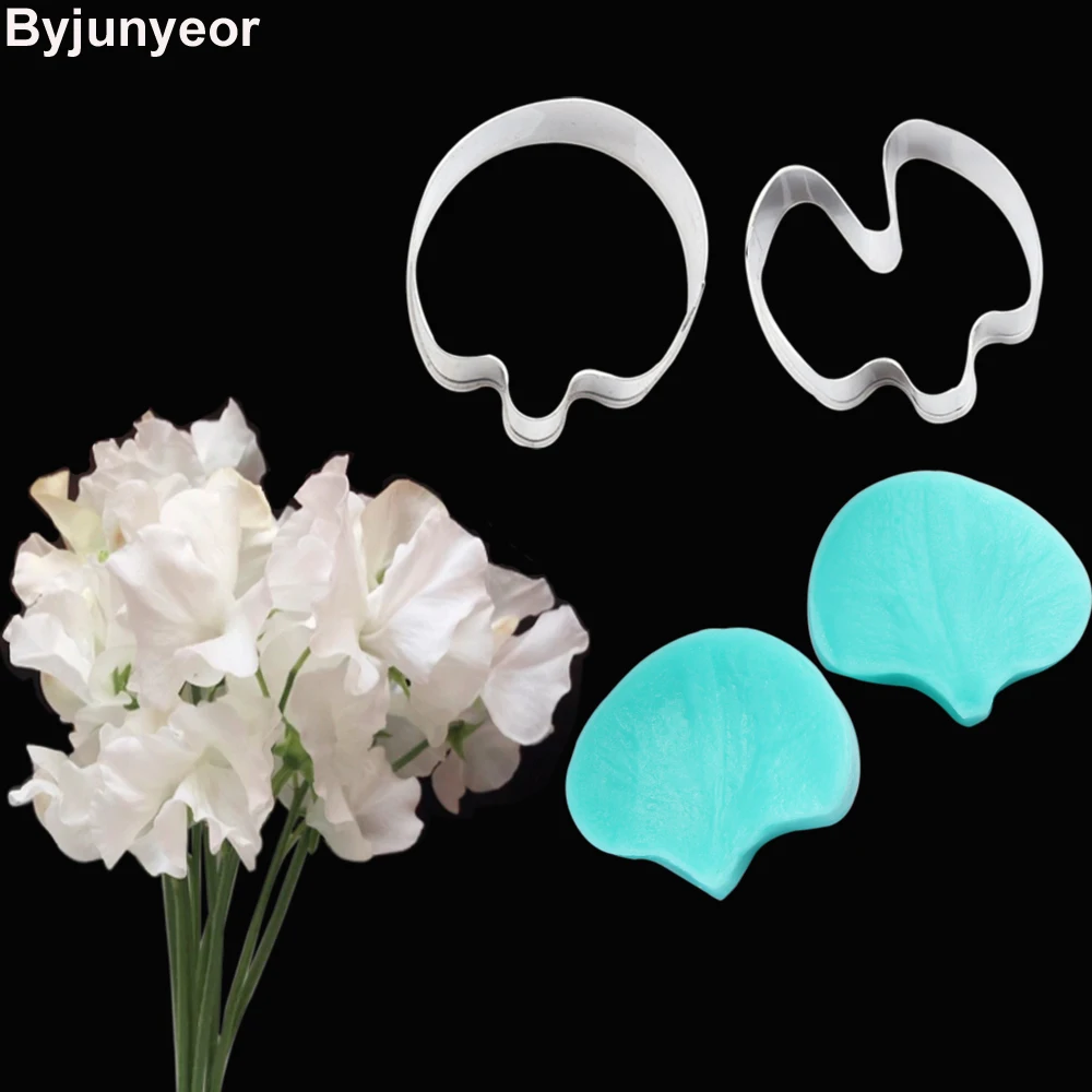 Cs213 Surgar Sweet Pea Petals Veiner Cutter Flower Petal Cutter