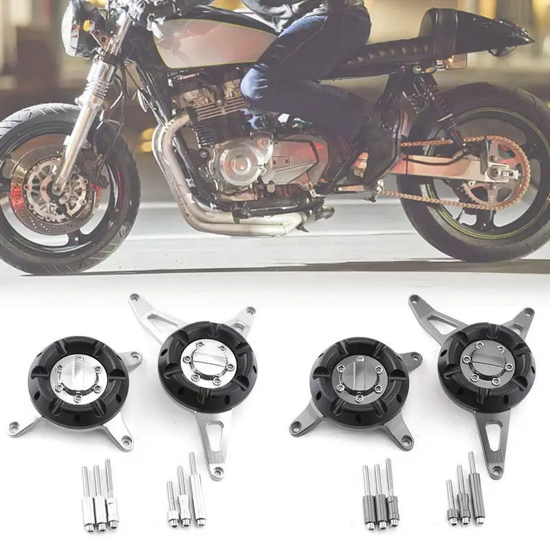 

Motorcycle Racing Modifications Aluminum Alloy Engine Cover Sliders Crash Pad For Honda CB650F 2017-18 Modification