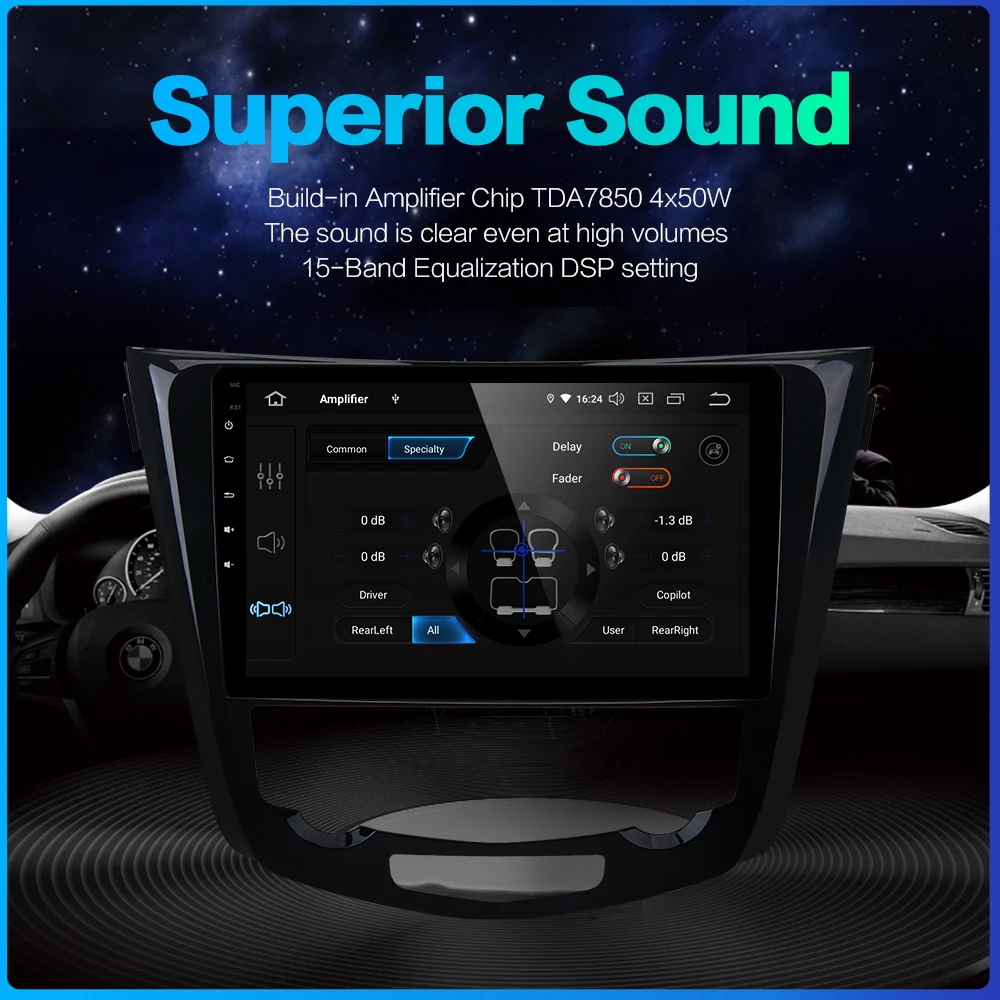 Dasaita Автомобильный мультимедийный плеер Android 9 0 для Nissan X Trail Qashqai j11 j10 Радио 2014 2015