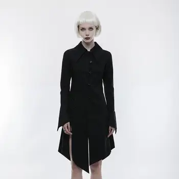 

Punk Rave Women's Gothic Batwing Collar U-shape cuff Lace-up Shirt Dress OPY-251