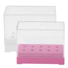 10 отверстий для ногтей дрель Дисплей Стенд дизайн ногтей Органайзер коробка для хранения аксессуары для ногтей