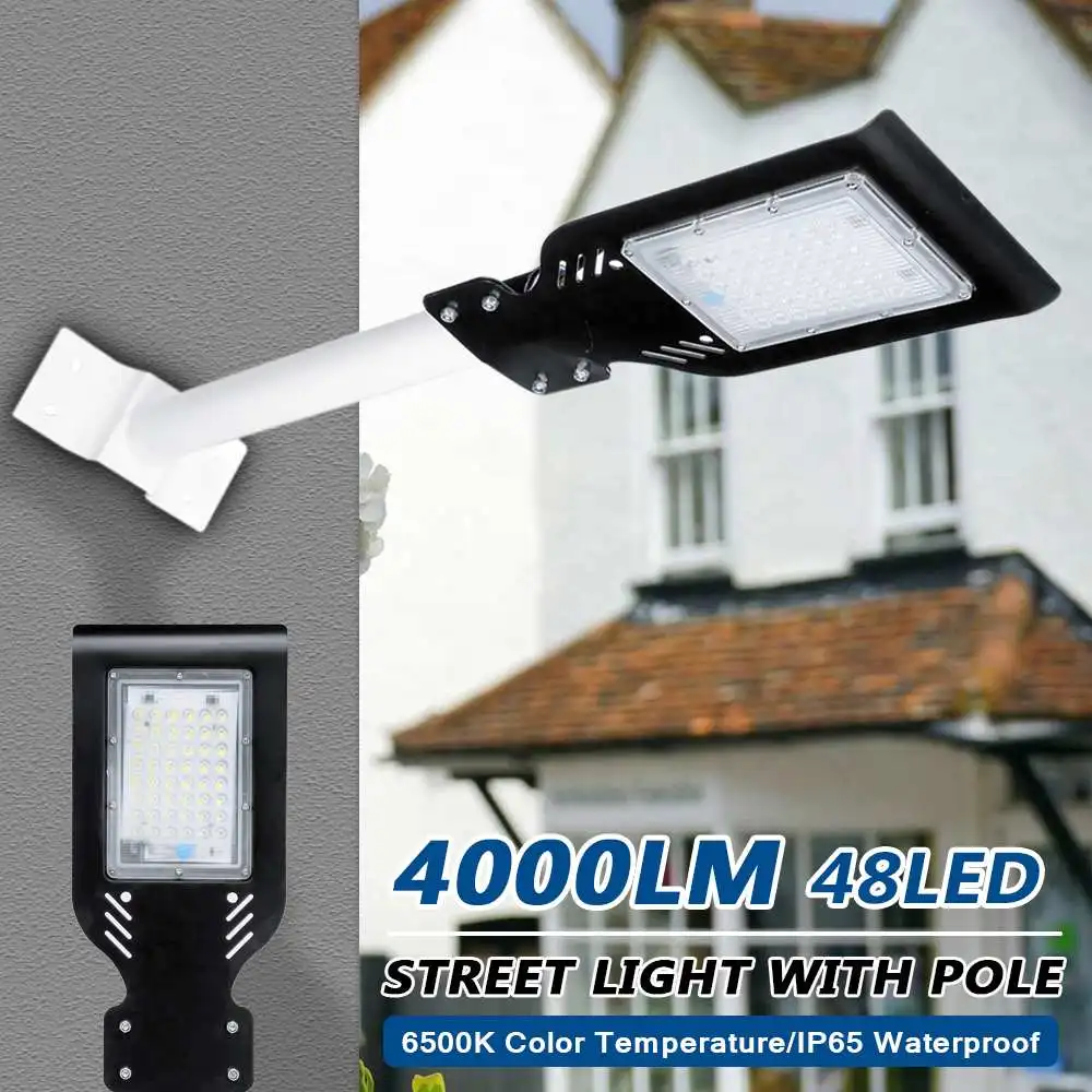 

50W 4000LM Led Street Lamp Waterproof Outdoor Landscape Garden Street Light Human Sensor Led 6500K LED Parking Lot Lighing