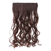 5 клипов клип на волнистые локоны шиньоны ломтик Наращивание волос конский хвост