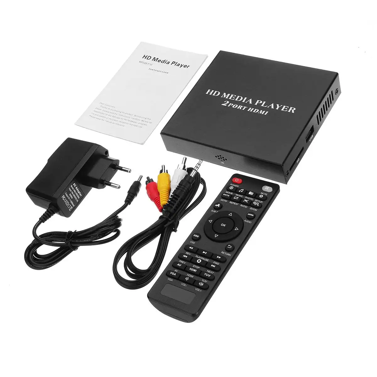MP026 штепсельная вилка европейского стандарта МИНИ медиаплеер HDMI ТВ видео