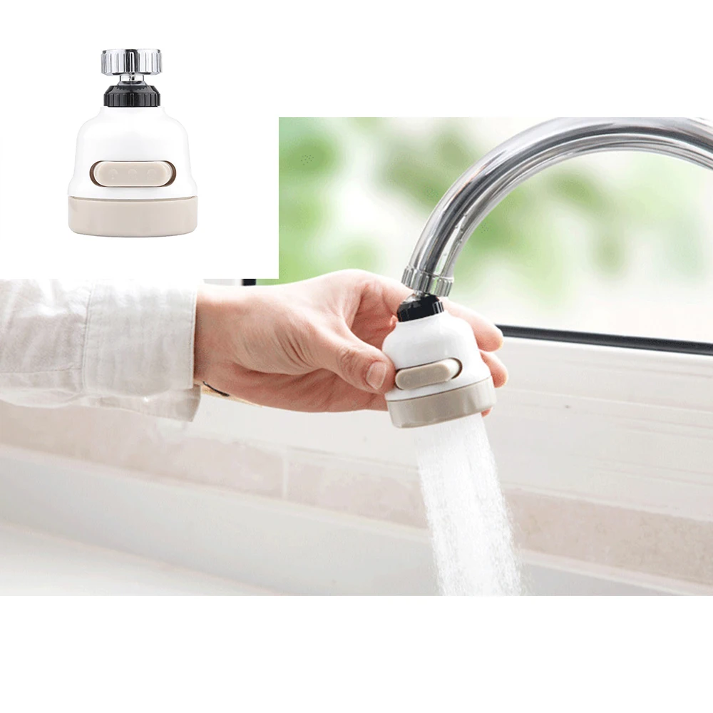 Rotatable Kitchen Tap Aerator Water Nozzle Saving Faucet Filter Adapter Spray Head Kitchen Faucet Extender Accessories 