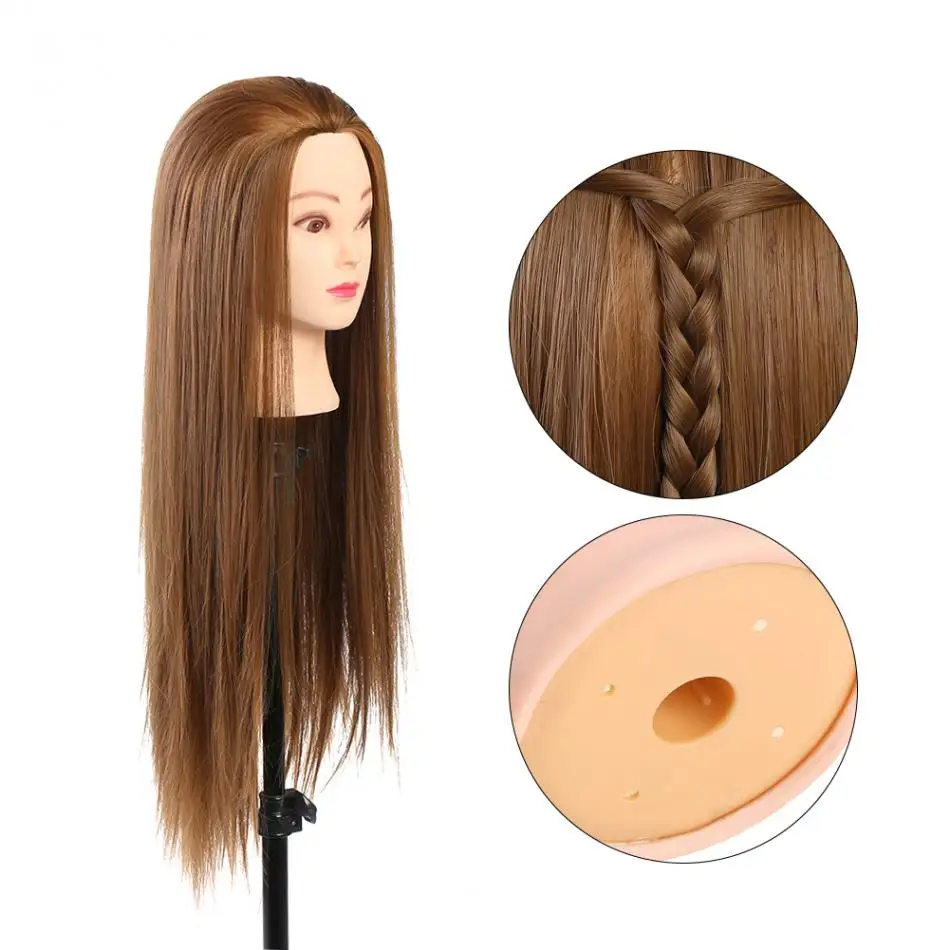 

3 Colors Makeup Mannequin Head Hairdresser Training Heads Cosmetology Doll Head Blond Eyelash Extensions Use Tools