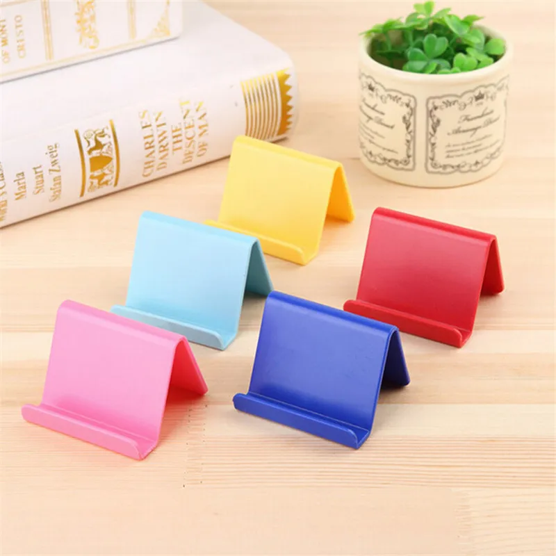 

Colourful Universal Plastic Phone Desk Stand Base For Smartphone Candy Color Mobile Phone Bracket Mount Holder