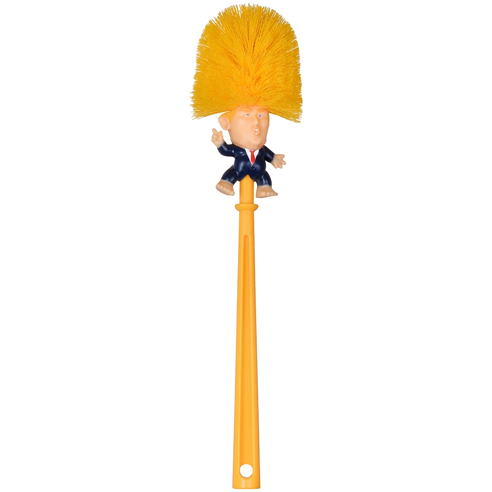 

Novelty Bathroom Cleaning Tool hot sell High Quality Easy Clean WC Cleaning Brush Donald Trump Toilet Bowl Brush