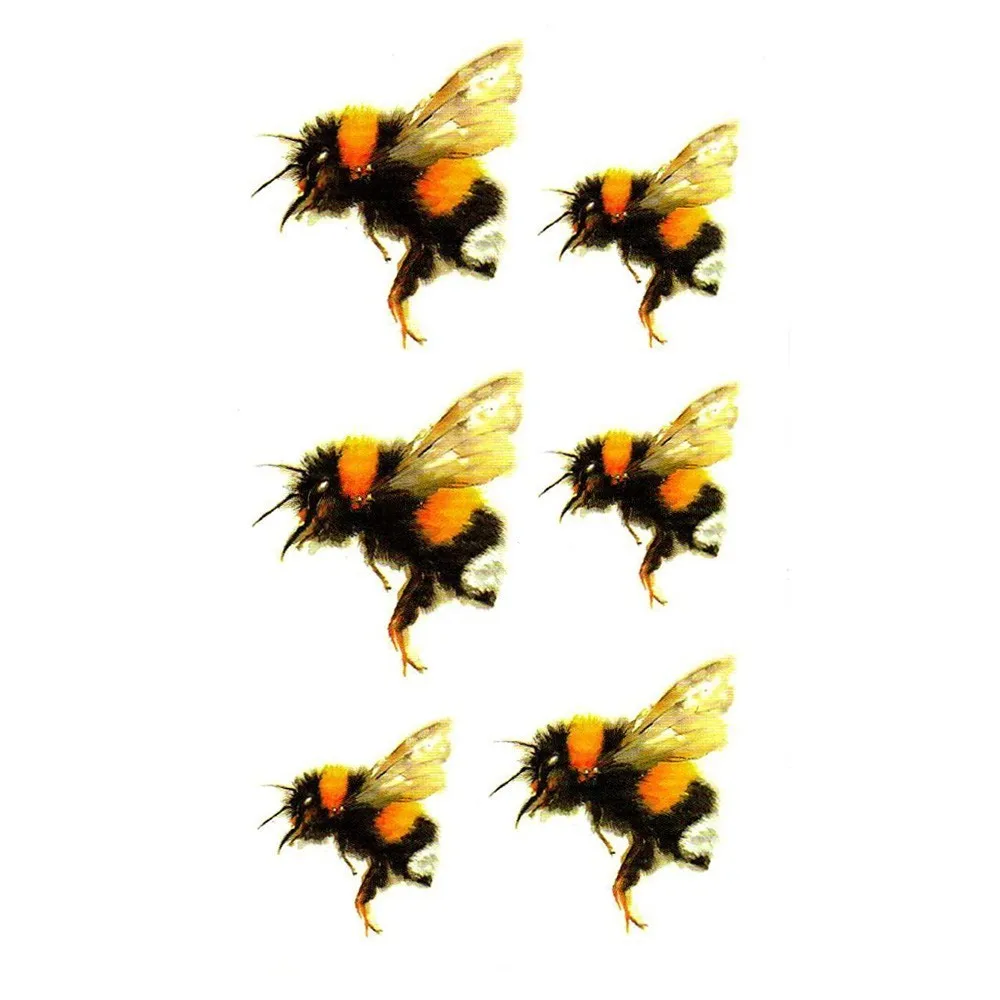 Временная татуировка HXMAN Bee стикер для животных женщин модный сексуальный боди