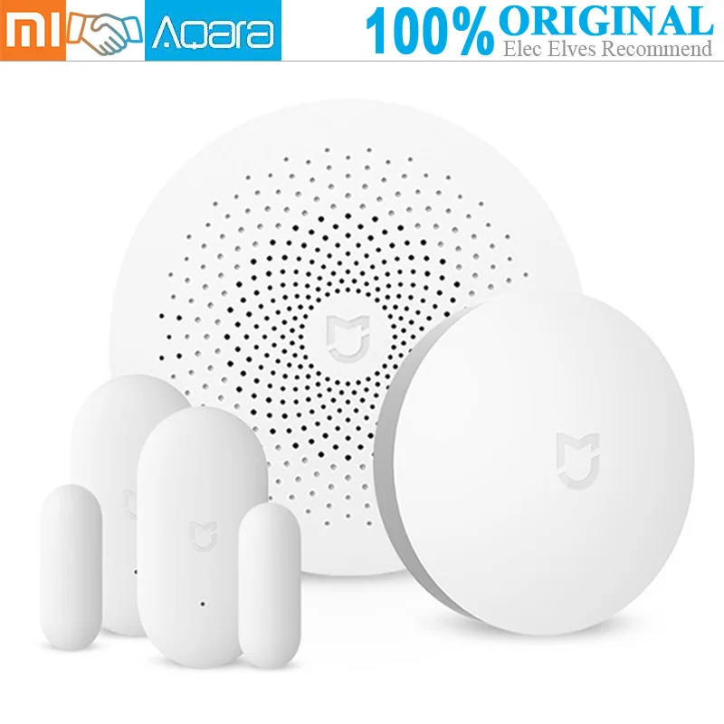 

Aqara Smart Home Security Set 1PCs Wireless Switch 2PCs Window Door Sensor 1PCs Multifunctional Gateway Smart Remote Control