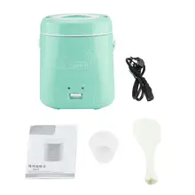 1.8L мини Электрический риса плита Пароварка из нержавеющей стали Rices портативный еды тепловое Отопление коробки для обедов контейнер теплее