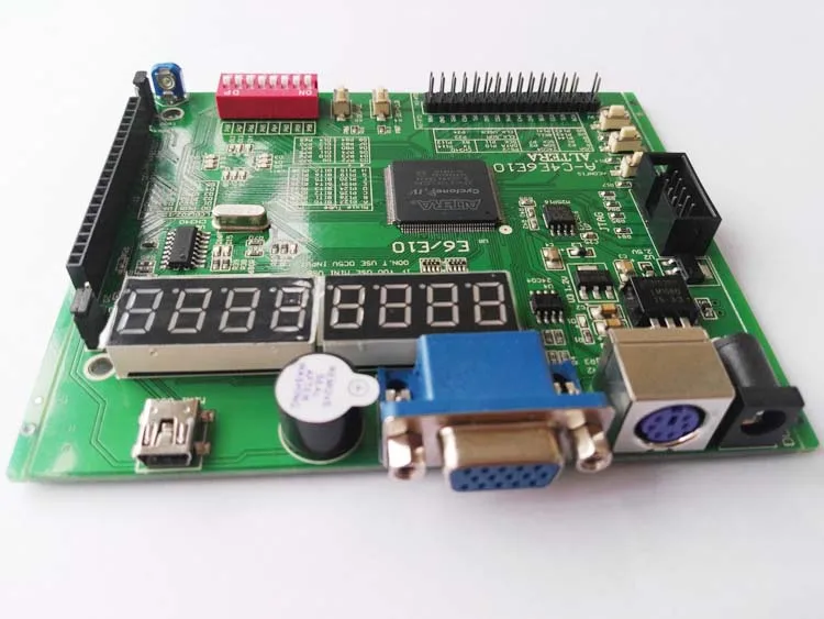  A-C4E10 EP4CE10E22C8N + flash USB + LCD1602 altera fpga placa altera fpga Placa de desarrollo