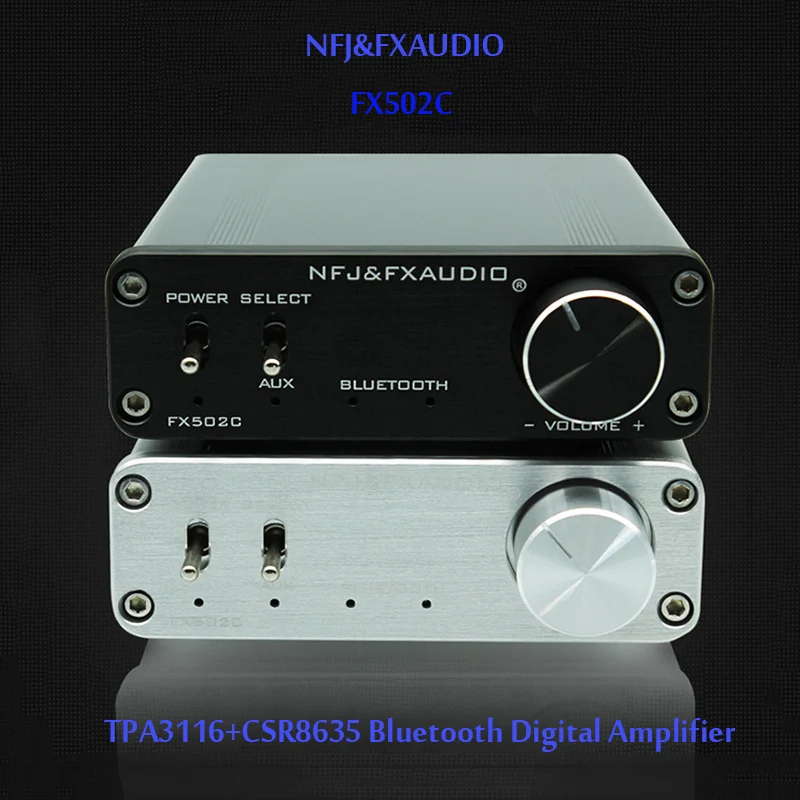 FX-AUDIO FX502C 50 Вт+ 50 Вт bluetooth цифровой HiFi усилитель TPA3116+ CSR8635 мини Fever домашний усилитель 12-24 В