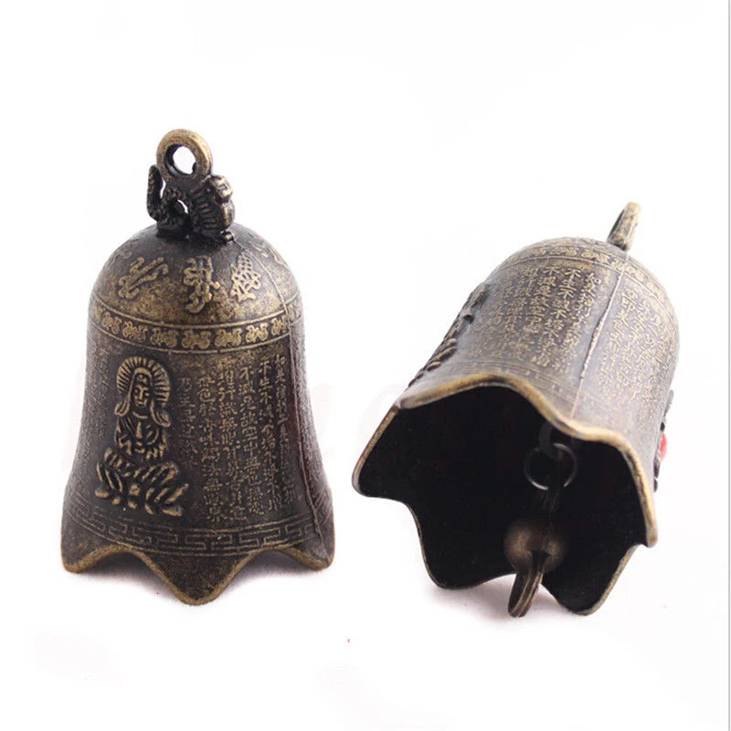 

Set Vintage Bronze Alloy Wind Bell Charms Craft Outdoor Garden Hanging Decor 5pc