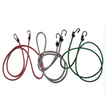 1 шт. 1,5 м стрейч эластичный банджи трос крючки Brand велосипедная веревка галстук автомобиль багажник на крышу Крючки для ремней велосипедов связаны