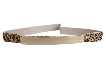 

Fashion Sexy Lady Women Waist Belt Chic Metal Metallic Bling Gold Mirror Shiny Skinny Elastic Belt Female Dress Accessories